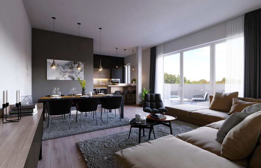 Visualisierung Penthouse Heliosallee